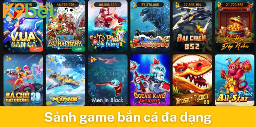 Giới thiệu k9bet về sảnh game bắn cá đa dạng