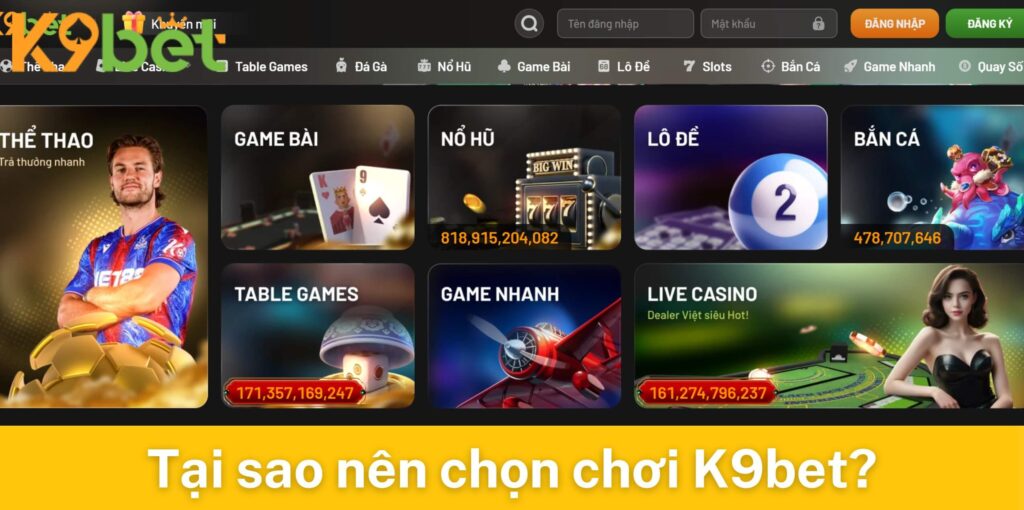 Tại sao nên chọn chơi tại K9bet